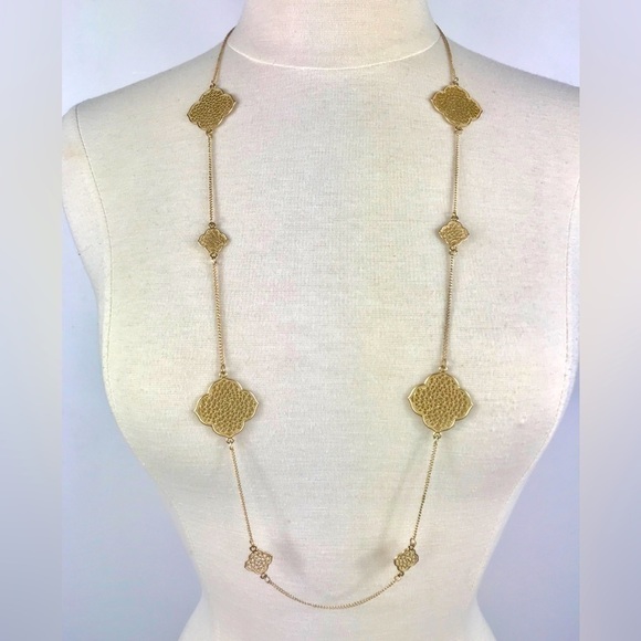 MASSINI Gold Tone 36"  long Necklace - Picture 1 of 2